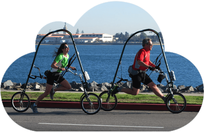 Glide-cycle-impact-free-running